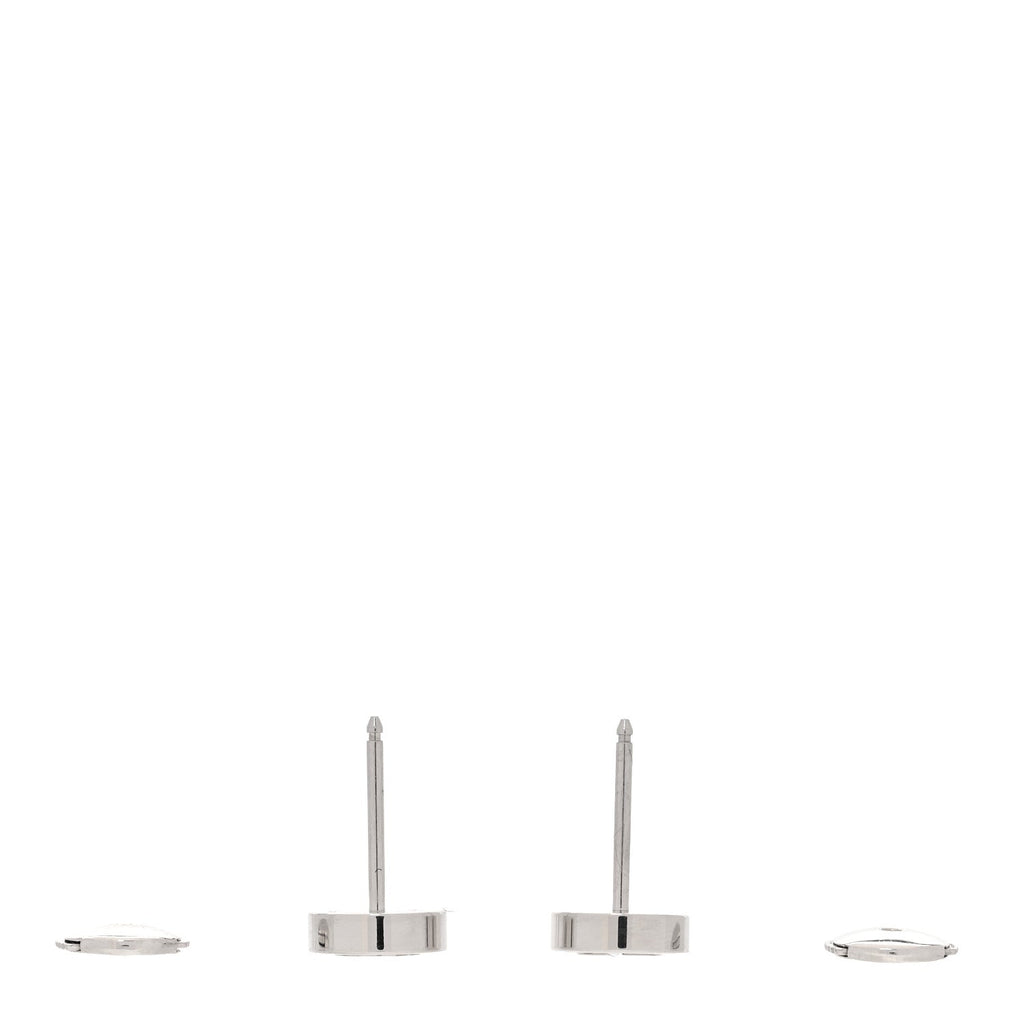 18K White Gold LOVE Earrings