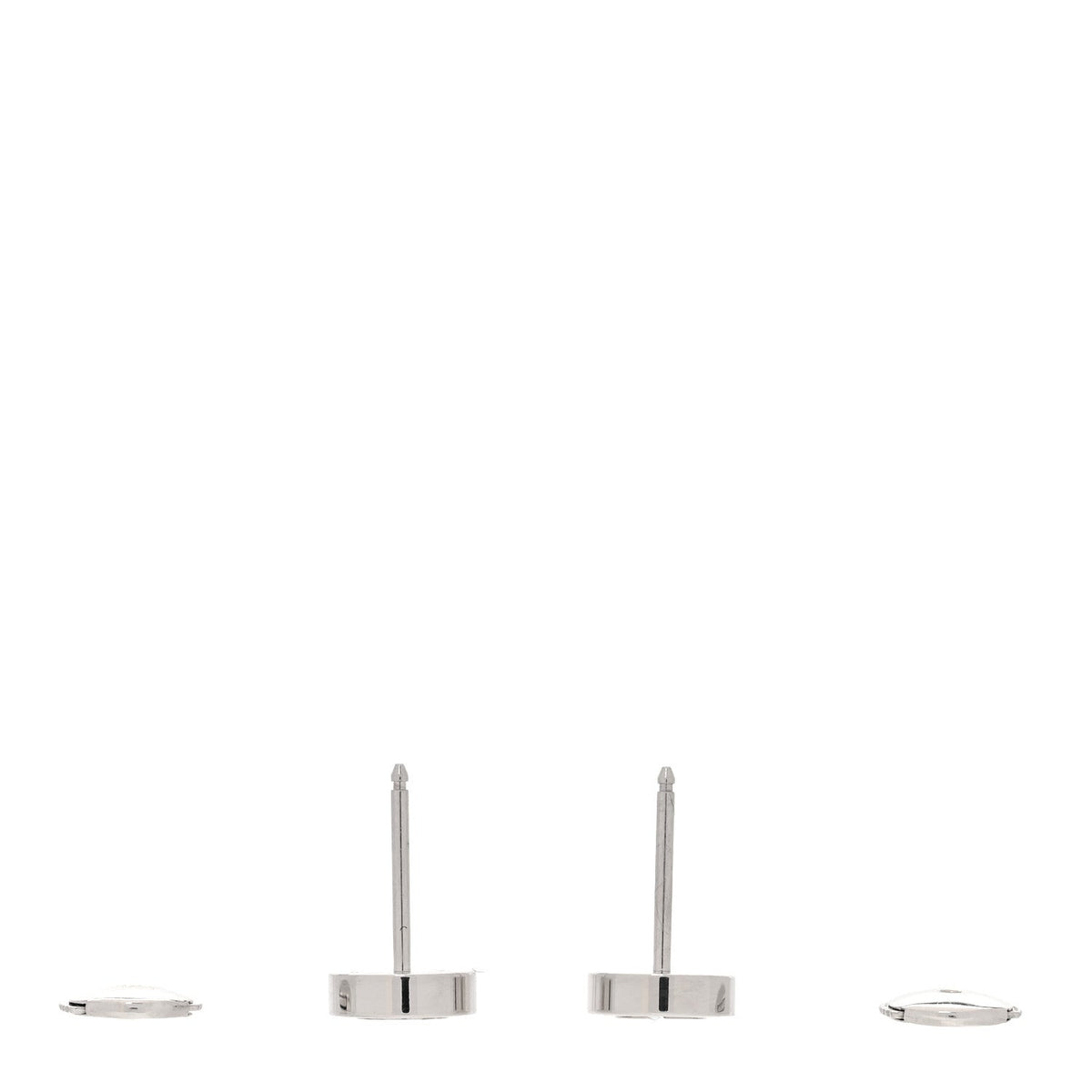 18K White Gold LOVE Earrings