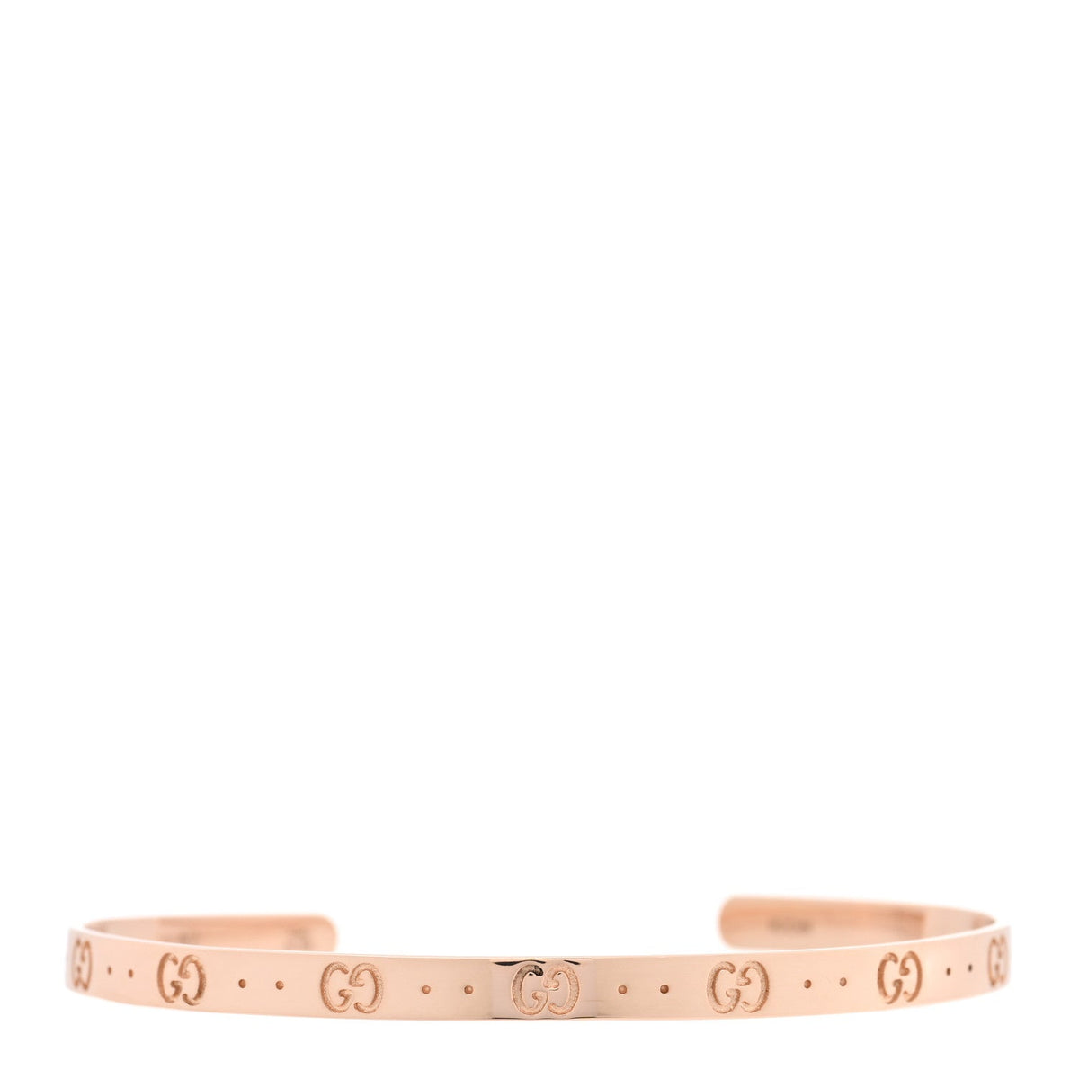 18K Rose Gold Icon Cuff Bracelet