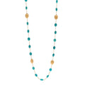 18K Yellow Gold Turquoise Siviglia Long Necklace