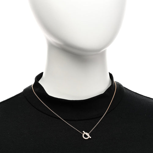 18K Rose Gold Diamond Finesse Pendant Necklace