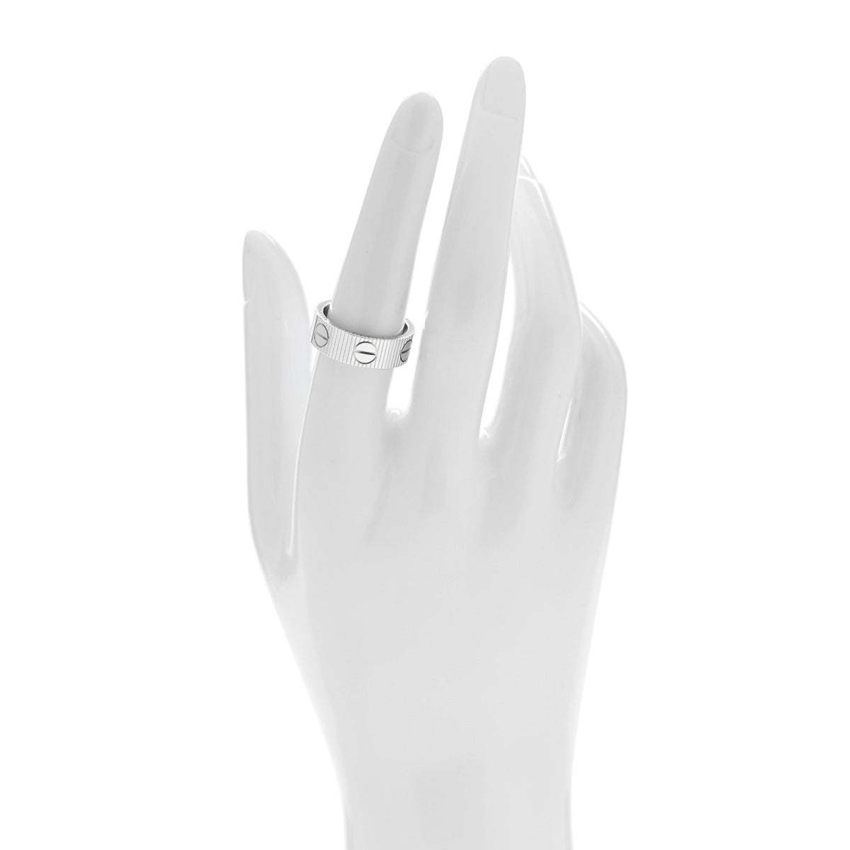 18K White Gold 6.5mm LOVE Unlimited Ring 54 7