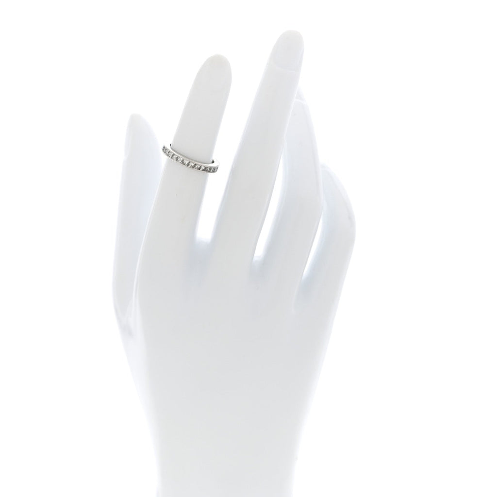 Platinum Diamond Channel Set Princess Wedding Band Ring 46 3.75