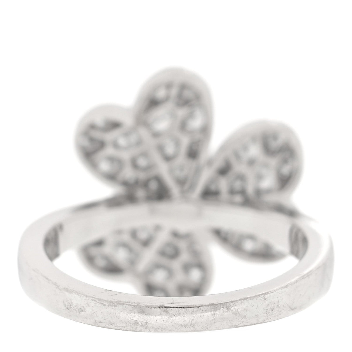 18K White Gold Diamond Small Frivole Ring 48 4.5