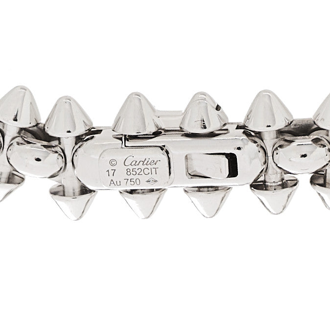 18K White Gold Medium Clash De Cartier Flexible Bracelet 17