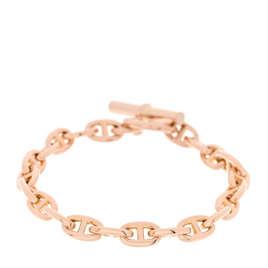 18K Rose Gold TPM Chaine d'Ancre Bracelet