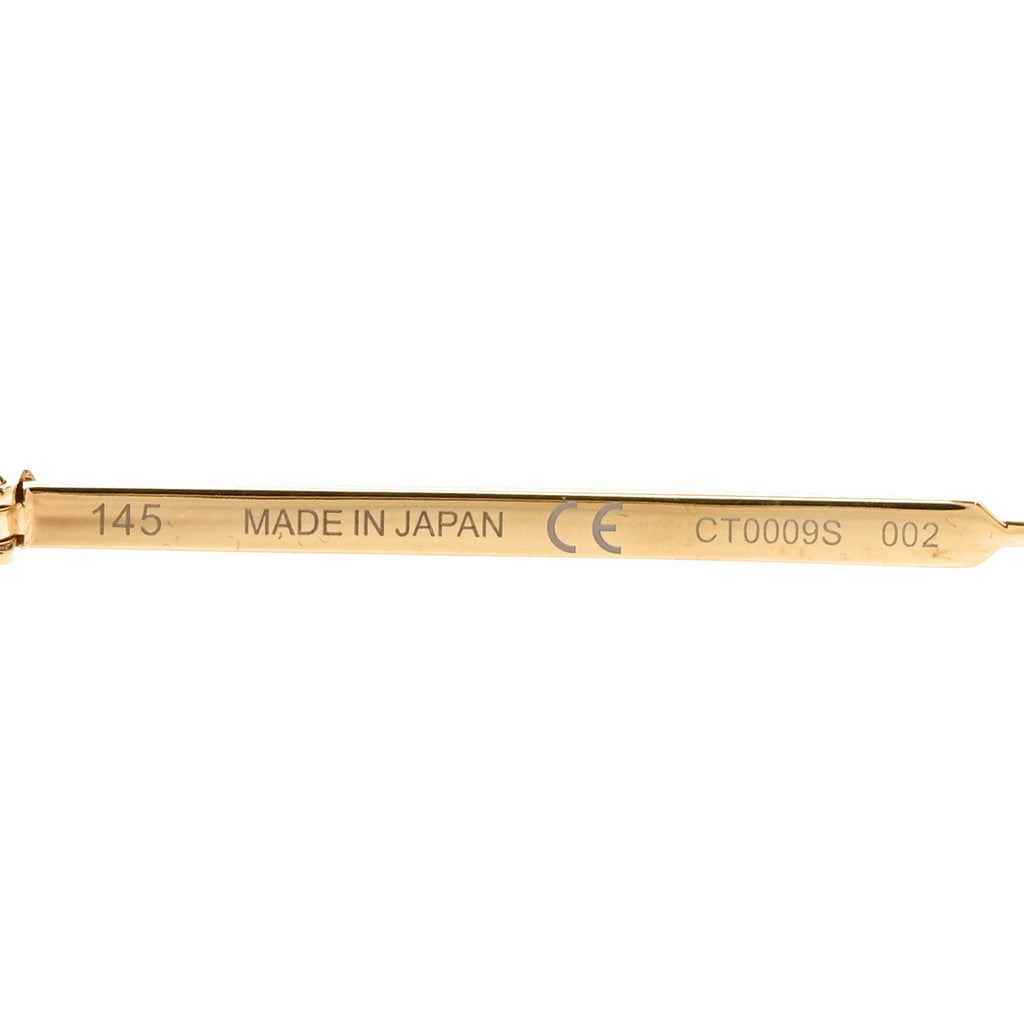 Metal Signature De Cartier Sunglasses CT0009S  Gold