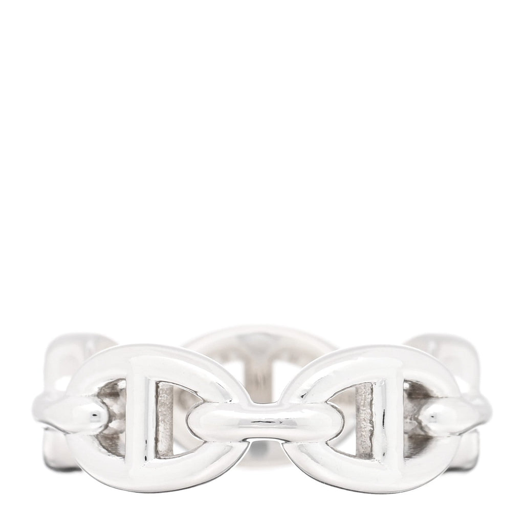 Sterling Silver PM Chaine d'Ancre Enchainee Band Ring 52 6
