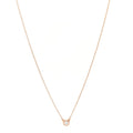 18K Rose Gold Diamond .17ct Elsa Peretti Diamonds by the Yard Pendant Necklace