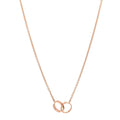 18K Pink Gold Interlocking LOVE Necklace