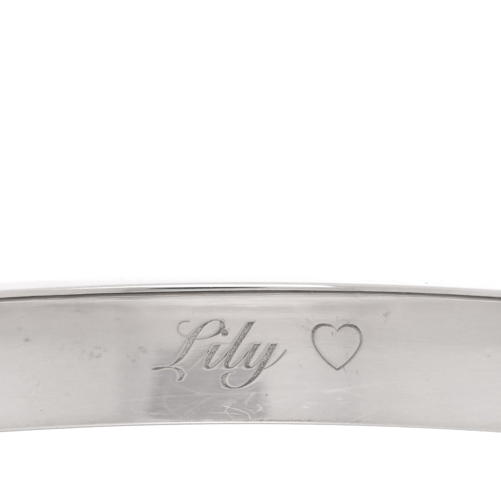 18K White Gold LOVE Bracelet 16
