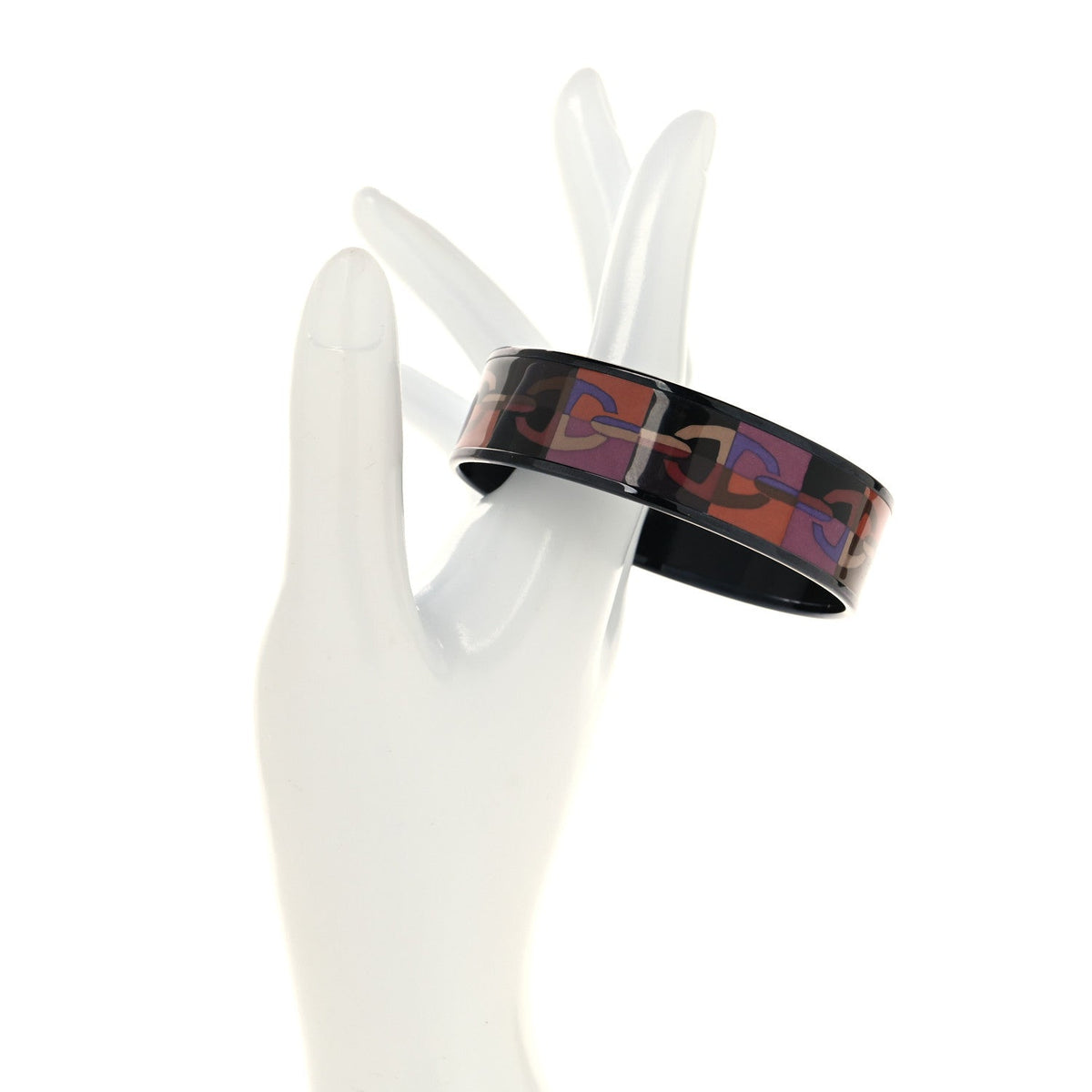 Enamel Printed Optique Chaine D'Ancre Wide Bracelet 65