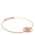 18K Rose Gold Diamond Mother of Pearl Small Lucky Move Bracelet