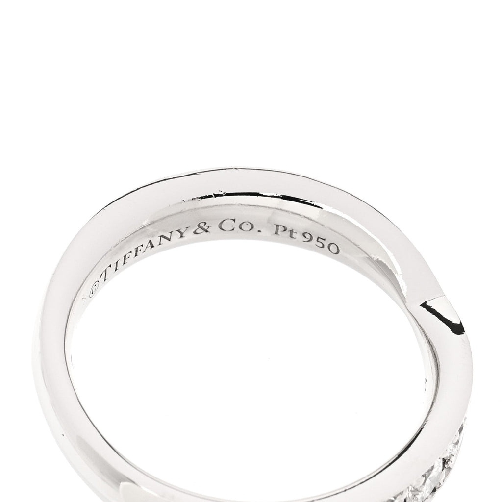 Platinum Diamond 4.3mm Harmony Band Ring 54 7
