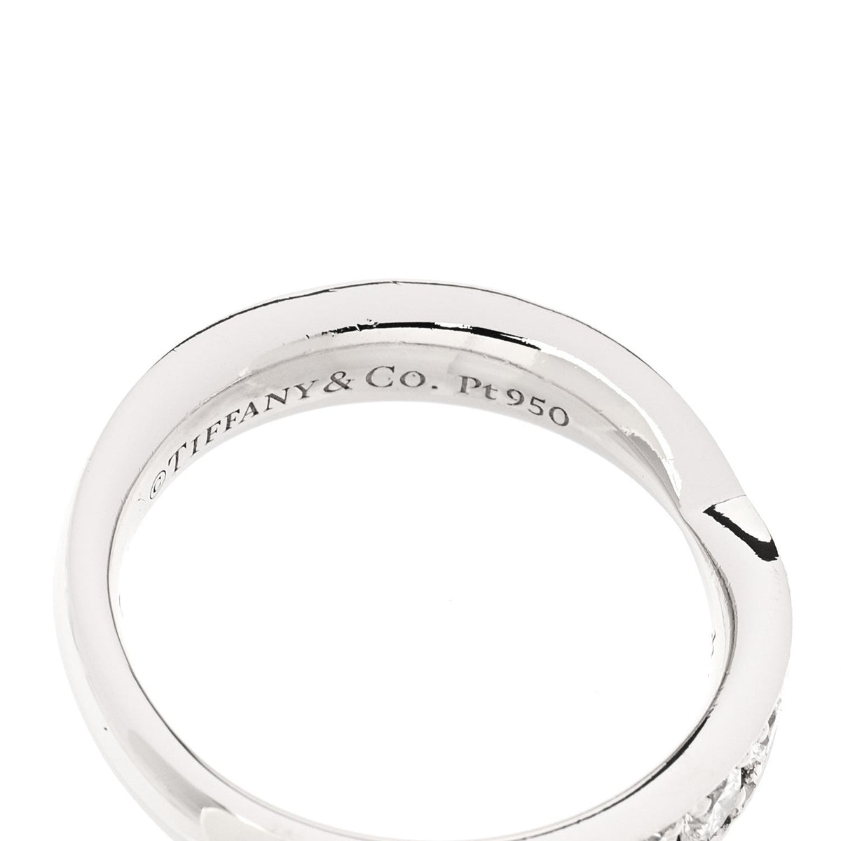 Platinum Diamond 4.3mm Harmony Band Ring 54 7