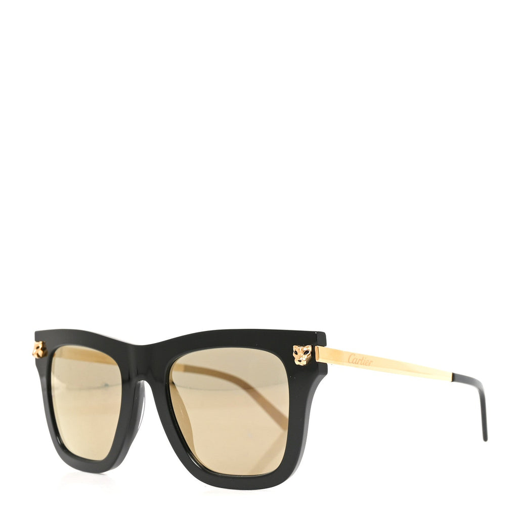 Acetate Panthere De Cartier Sunglasses CT0025S Black