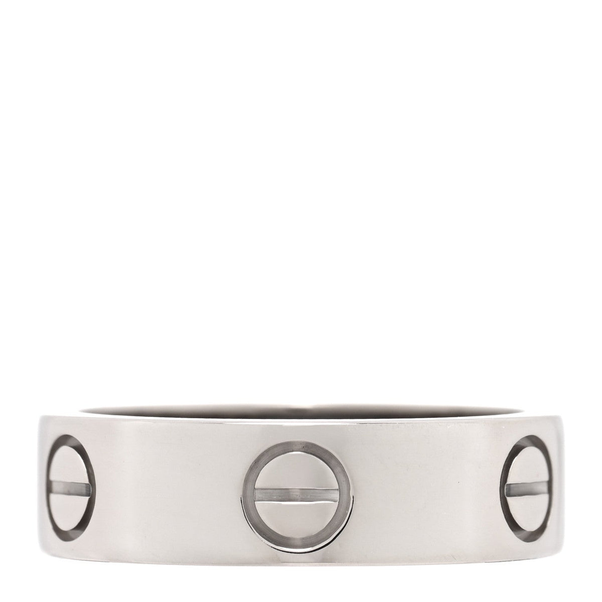 18K White Gold 5.5mm LOVE Ring 55 7.25