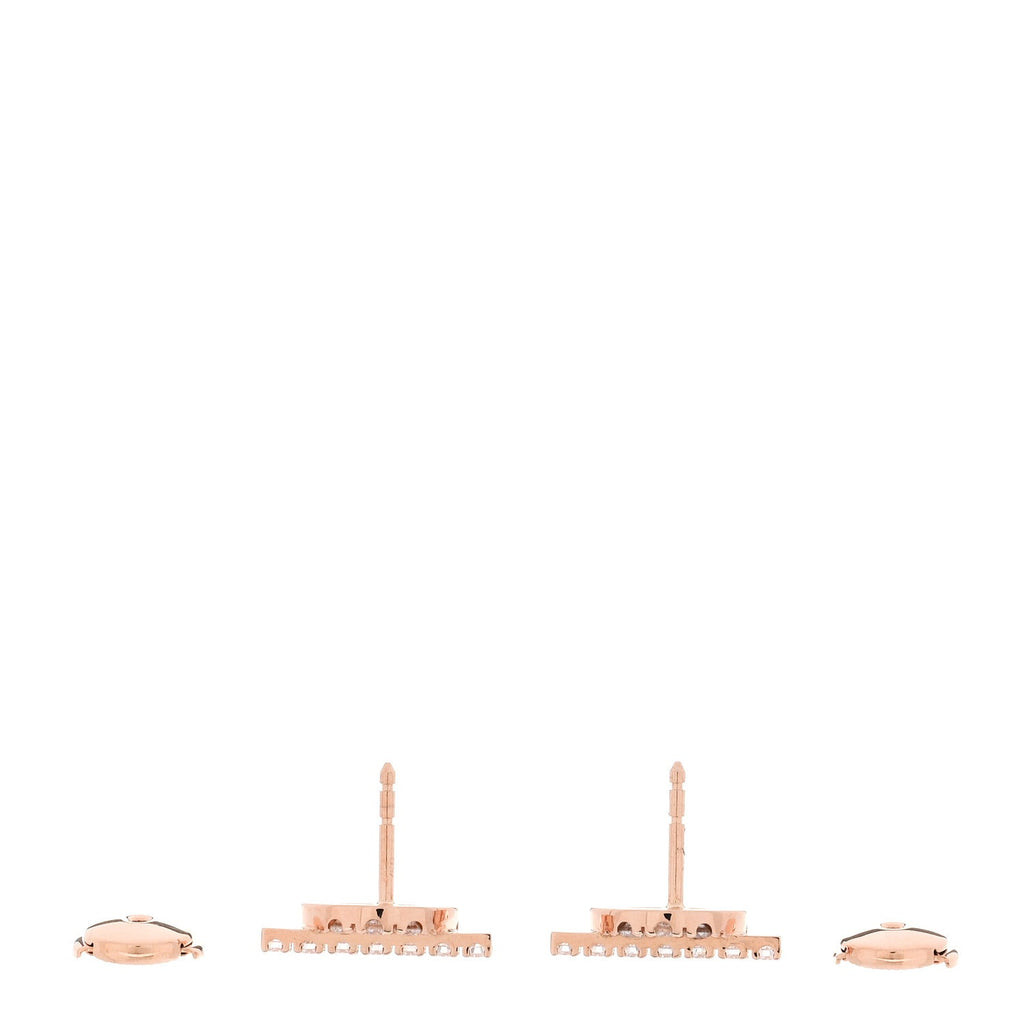 18K Rose Gold Diamond Finesse Earrings