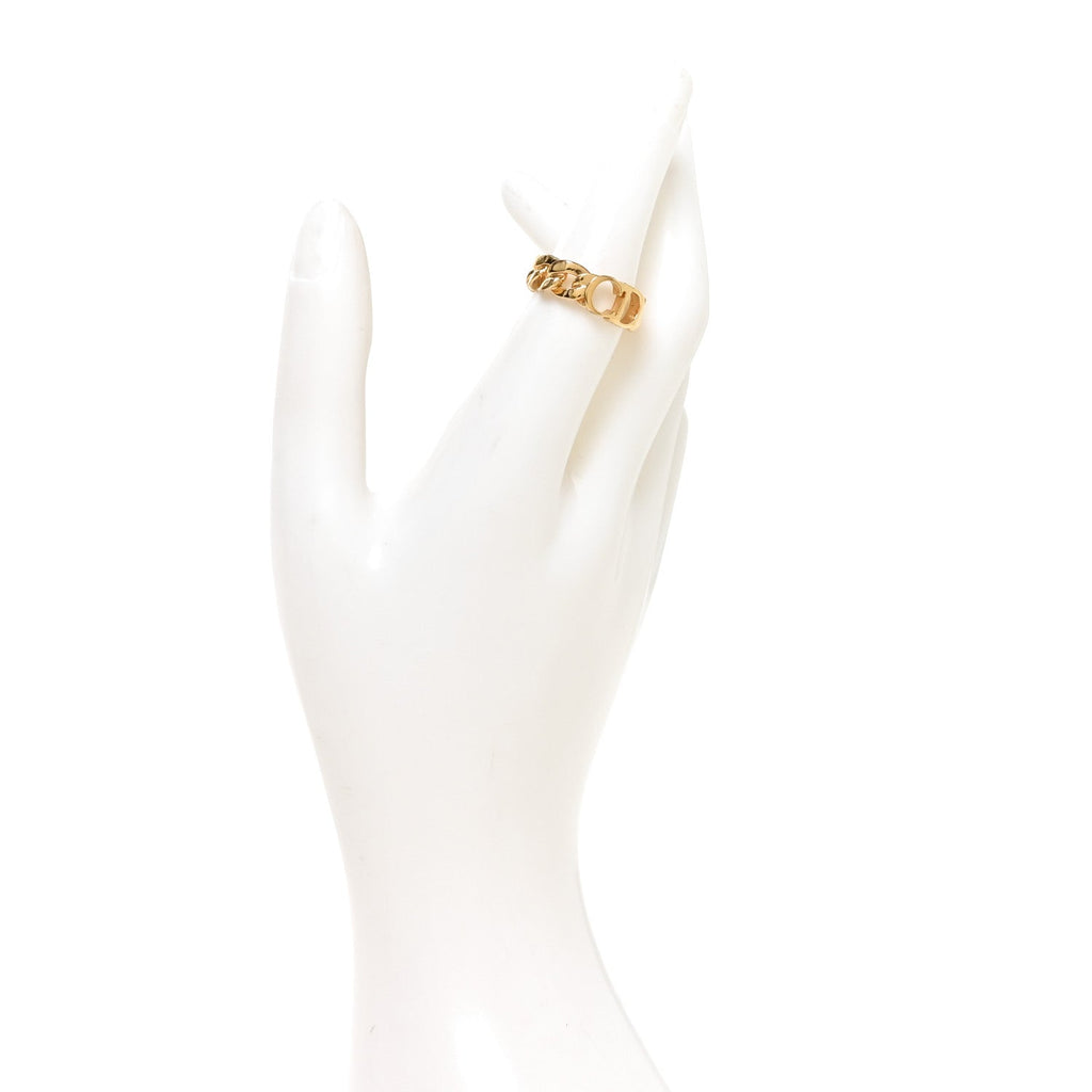 Metal Danseuse Etoile Chain Ring M Gold