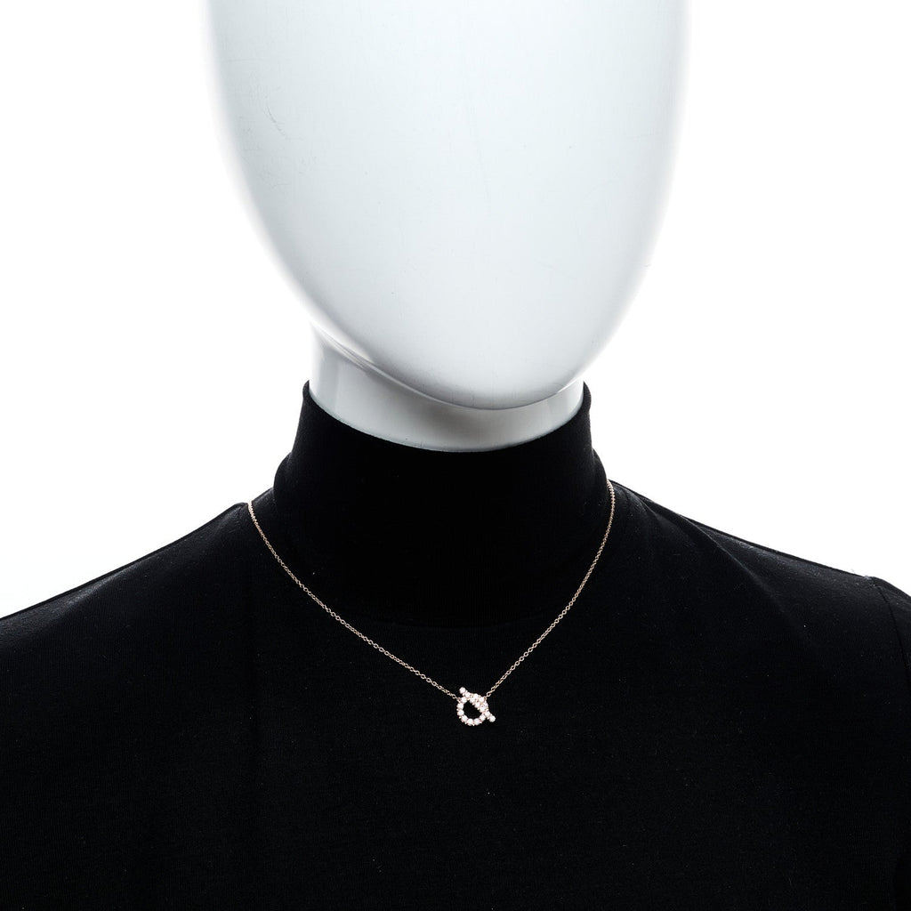 18K Rose Gold Diamond Finesse Pendant Necklace