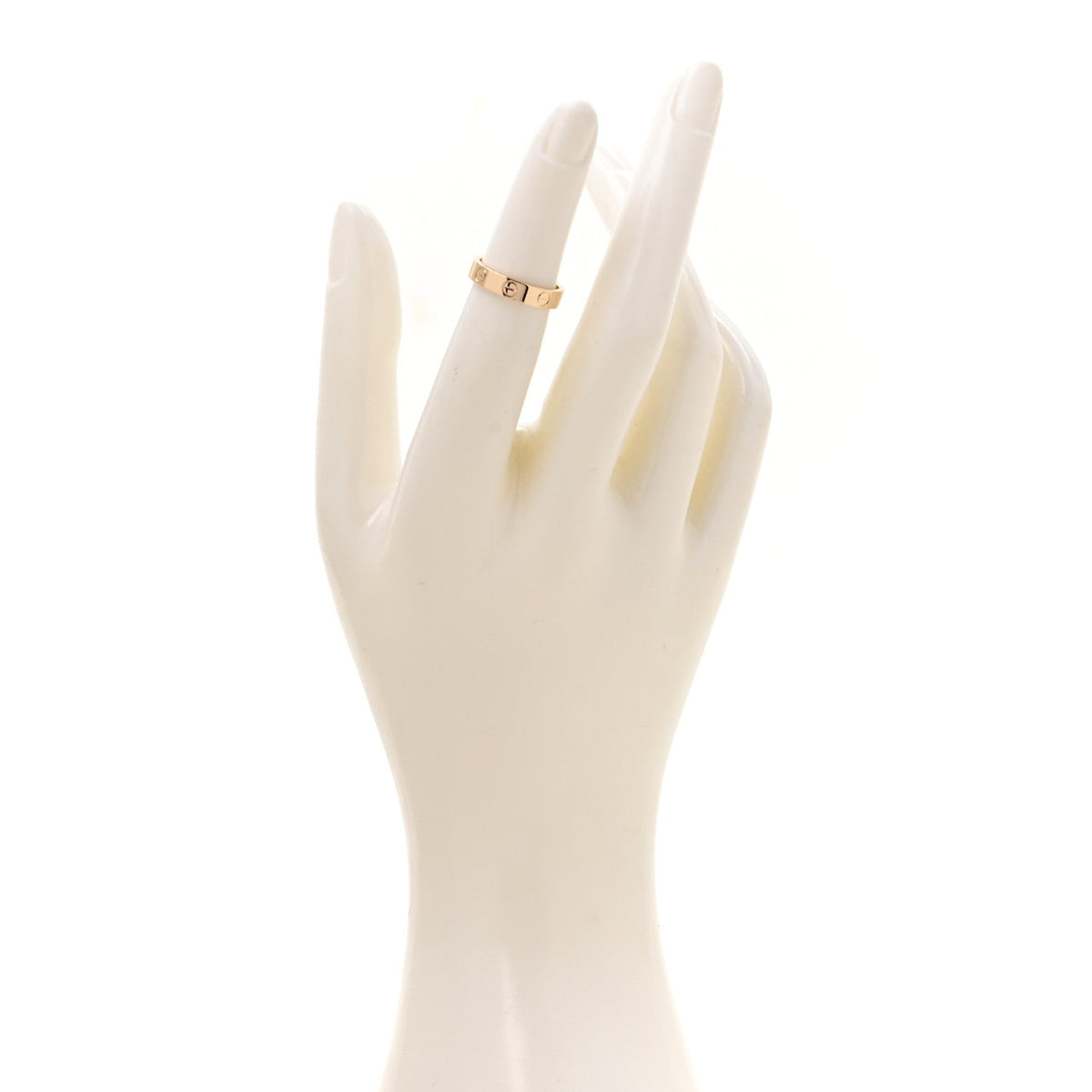 18K Yellow Gold 3.5mm LOVE Wedding Band Ring 48 4.5