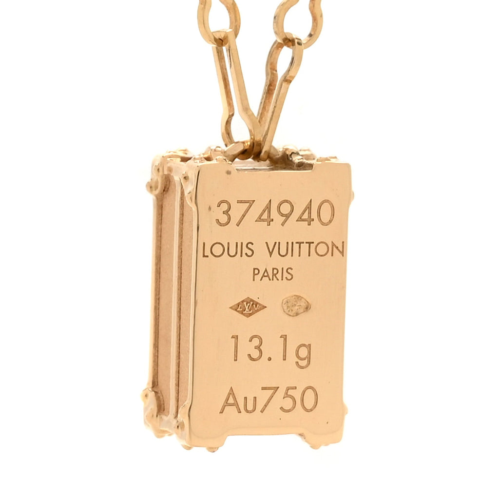 18K Yellow Gold Petite Malle Pendant Necklace
