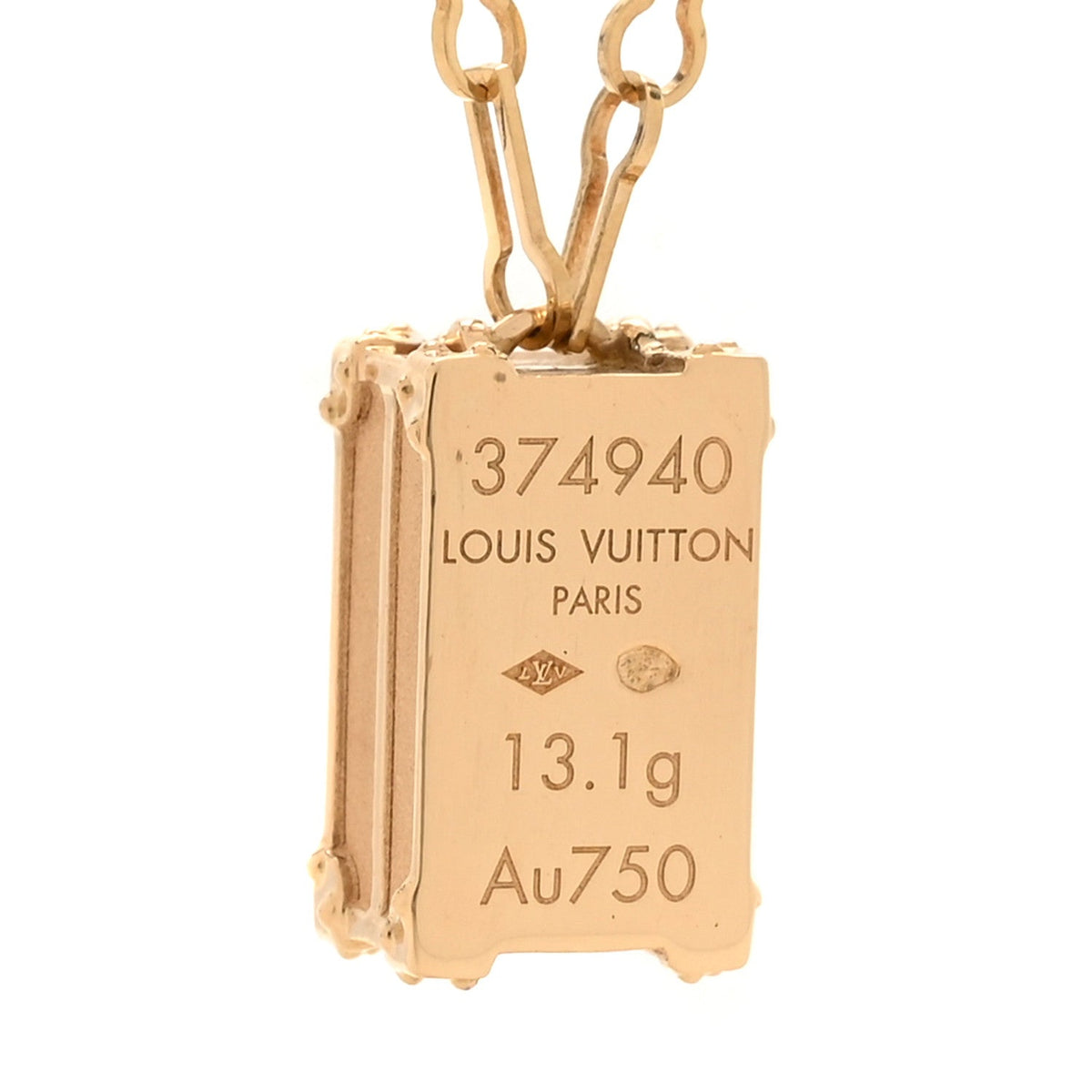 18K Yellow Gold Petite Malle Pendant Necklace