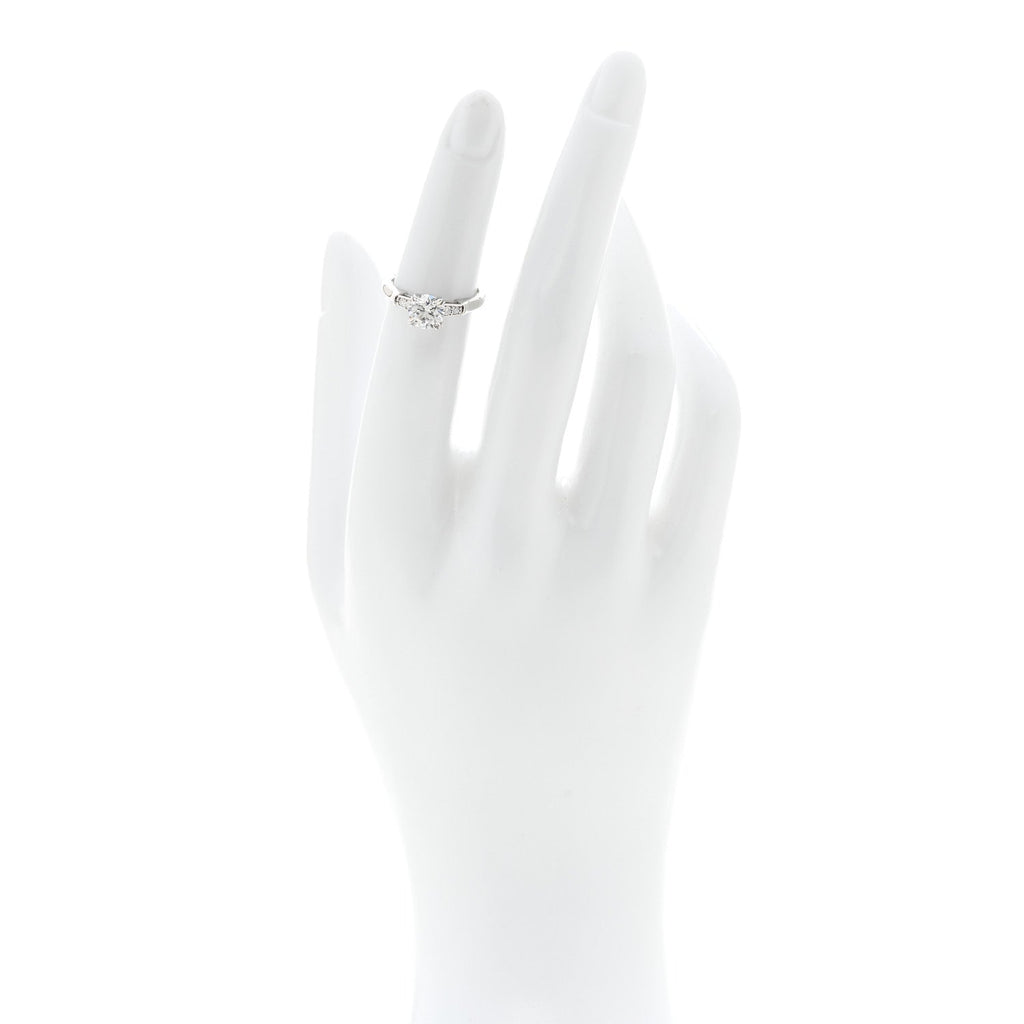 Platinum Diamond .91ct Round Brilliant Cut Engagement Ring 47 4
