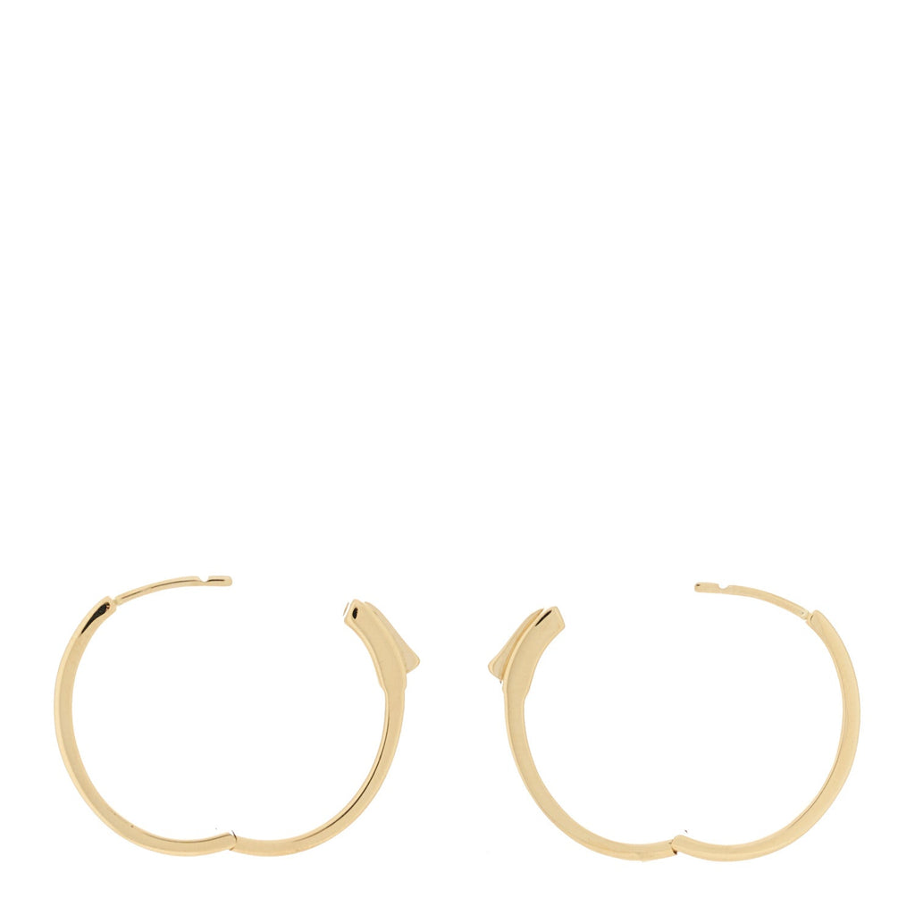 18K Yellow Gold Classic Medium Meryl Hoop Earrings
