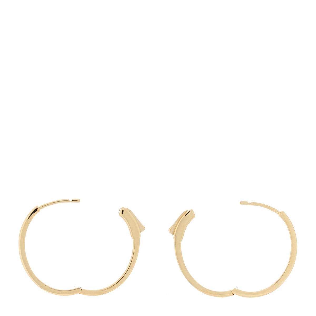 18K Yellow Gold Classic Medium Meryl Hoop Earrings