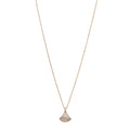 18K Yellow Gold Diamond Mother of Pearl Small Divas' Dream Pendant Necklace