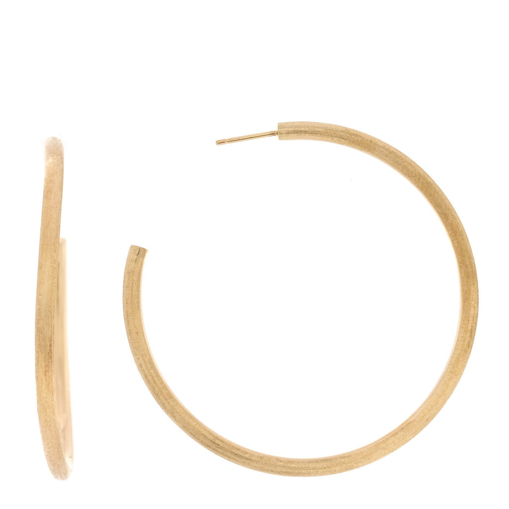 18K Yellow Gold Large Jaipur Hoop Earrings