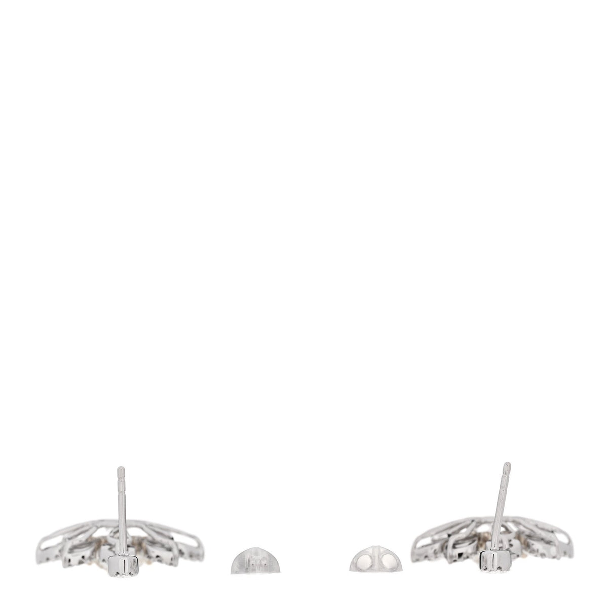 18K White Yellow Gold Diamond 5.32ctw Flower Drop Earrings