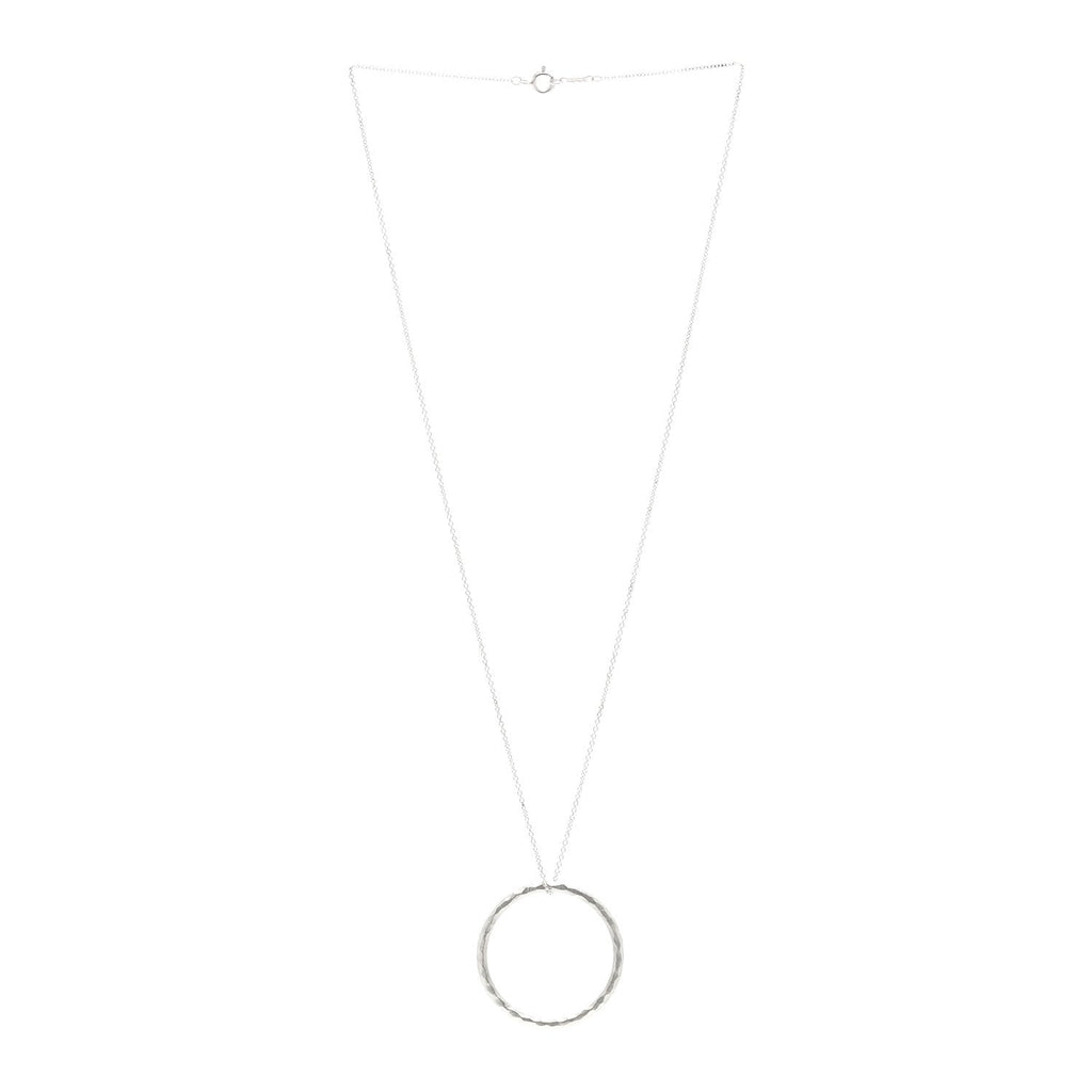 Sterling Silver Paloma's Melody Circle Pendant Necklace