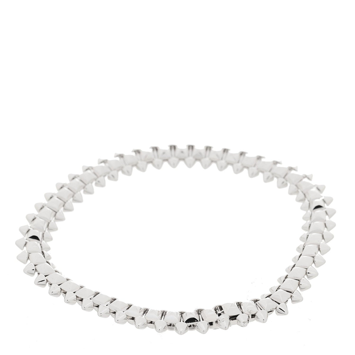 18K White Gold Medium Clash De Cartier Flexible Bracelet 17