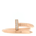 18K Pink Gold Diamond Juste Un Clou Ring 54 6.75
