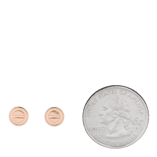 18K Pink Gold LOVE Earrings