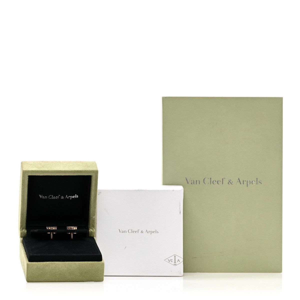 18K Rose Gold Carnelian Sweet Alhambra Earrings