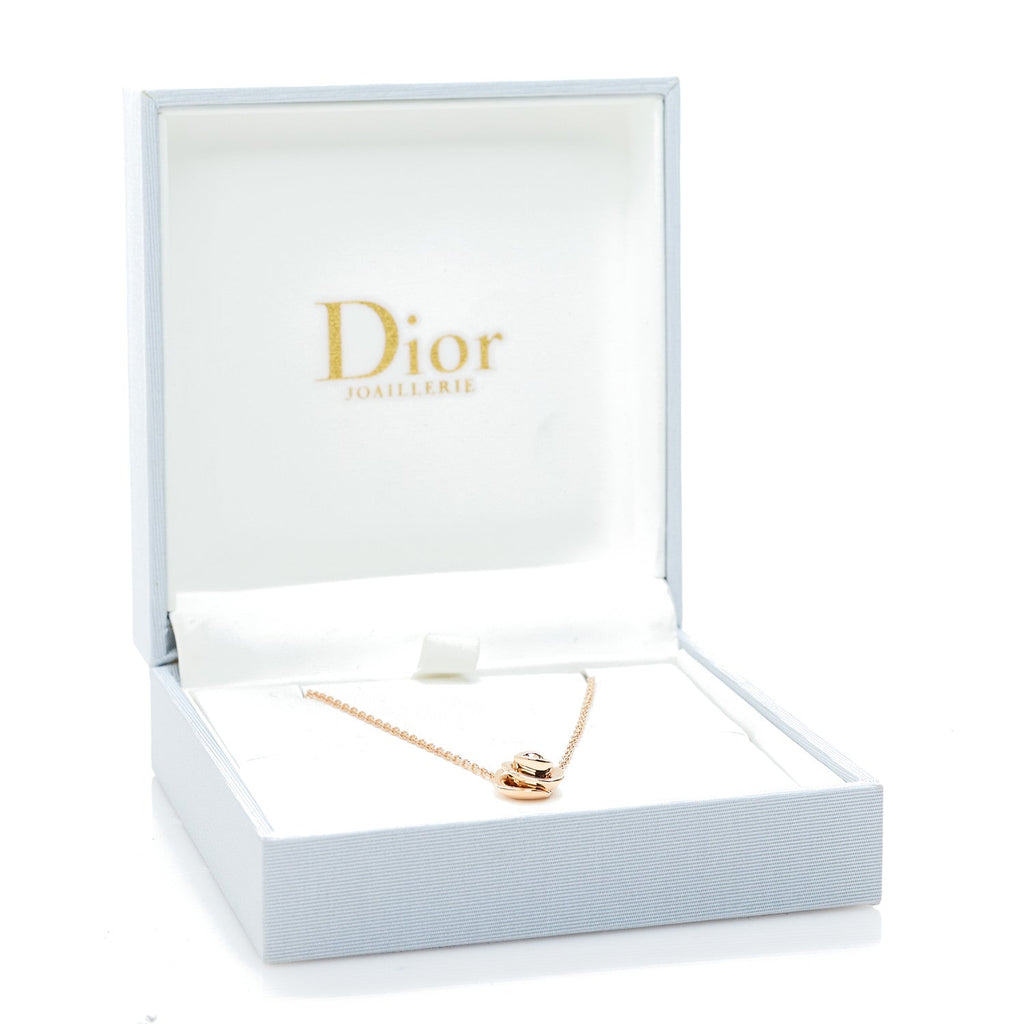 18K Rose Gold Diamond Small Rose Couture Necklace