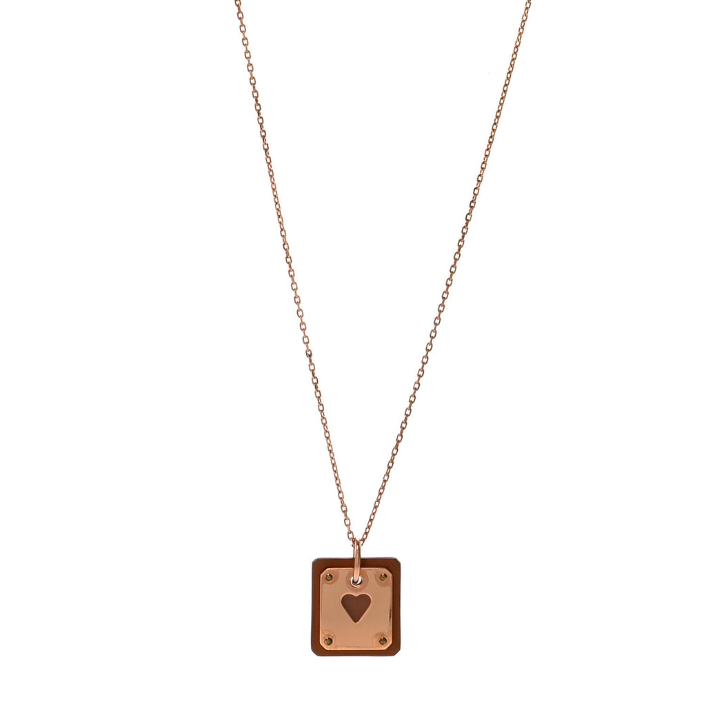 Rose Gold Plated Swift As De Coeur Necklace Gold