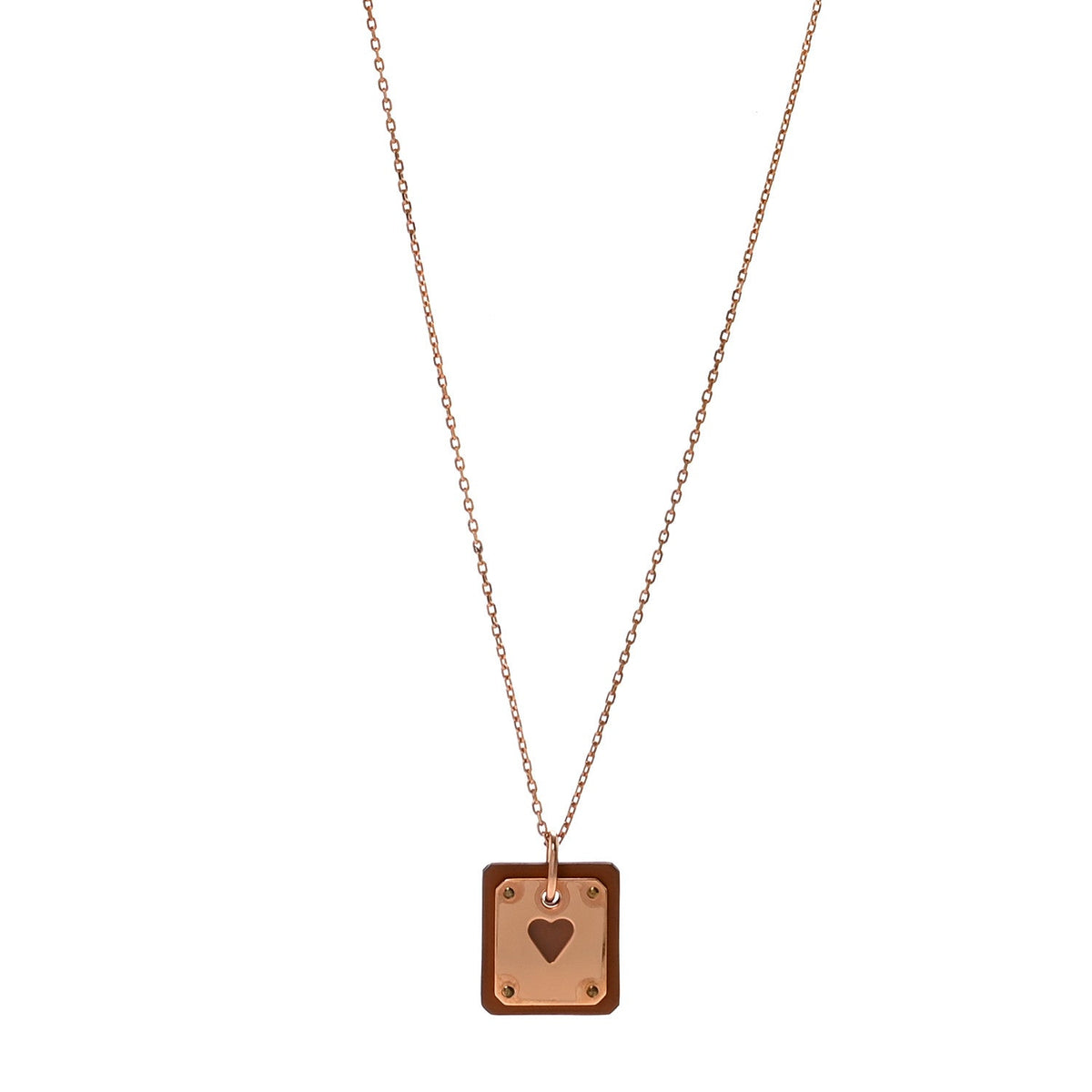 Rose Gold Plated Swift As De Coeur Necklace Gold