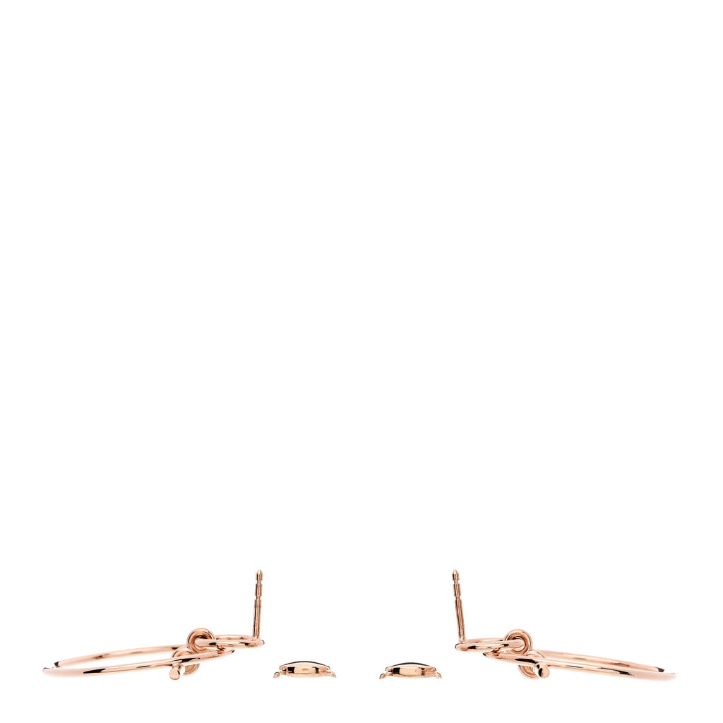 18K Rose Gold PM Loop Earrings