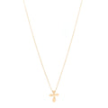 18K Rose Gold 12mm Elsa Peretti Cross Pendant Necklace