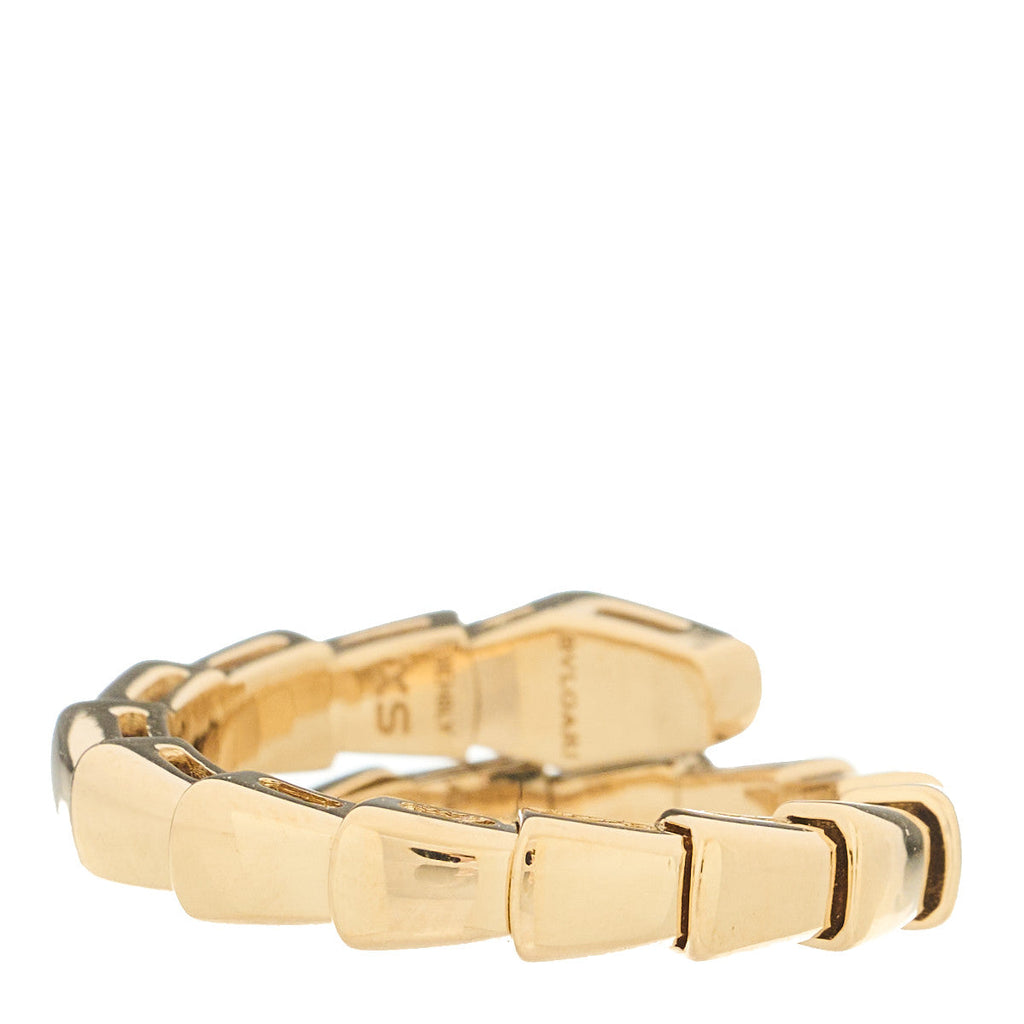 18K Rose Gold Serpenti Viper Ring XS