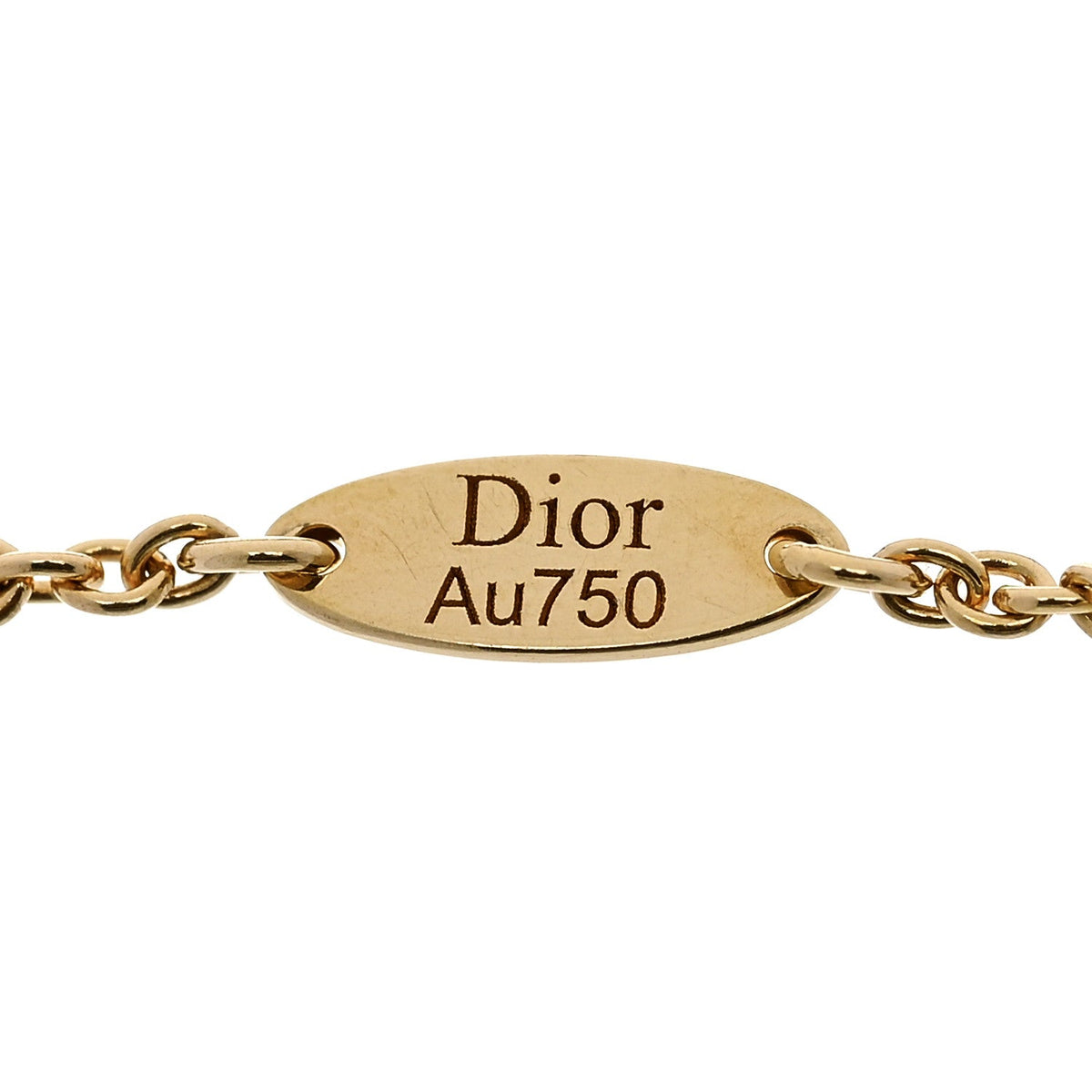 18K Yellow Gold Diamond Mother of Pearl Rose Des Vents Bracelet