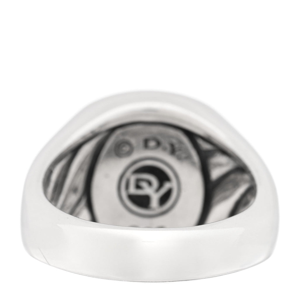 Sterling Silver Black Onyx Signet Ring 57 8