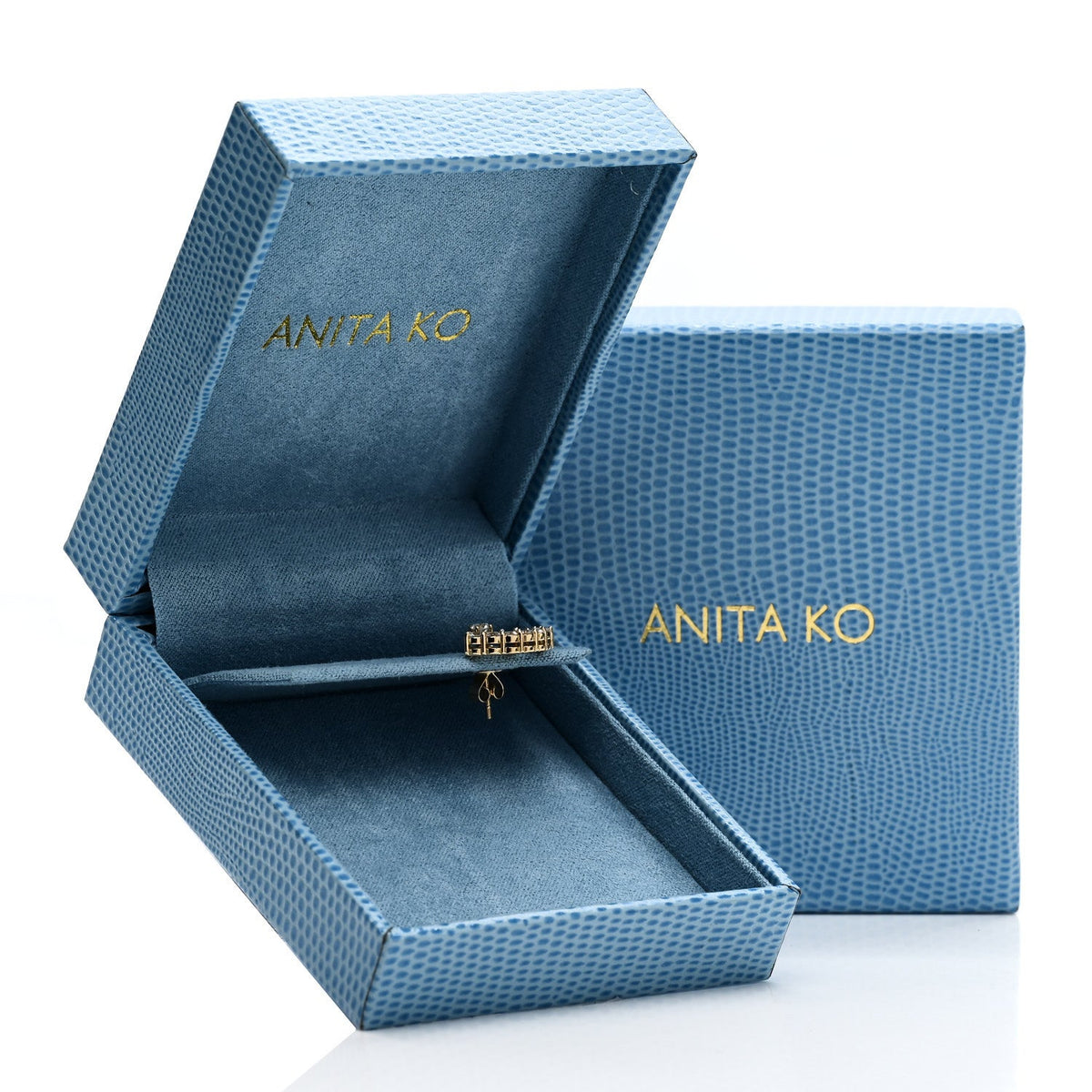 18K Yellow Gold Diamond Earring Jacket