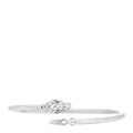 Sterling Silver Blue Sapphire Slim Naga Cuff Bracelet