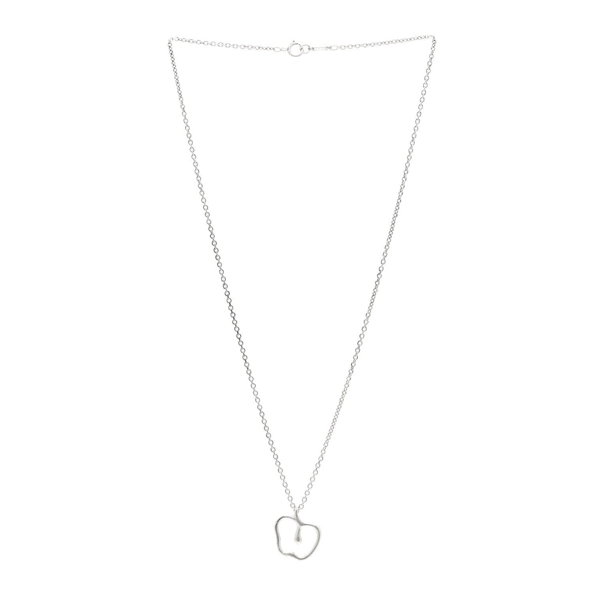Sterling Silver Elsa Peretti Apple Pendant Necklace