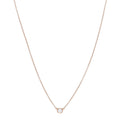 18K Rose Gold Diamond .24ct Elsa Peretti Diamonds by the Yard Pendant Necklace